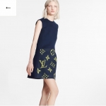 ルイヴィトン Louis Vuitton モノグラム スリーブレス Aラインドレス 1A859T