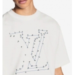 ルイヴィトン Louis Vuitton LVステッチプリント＆刺繍 Tシャツ 1A83QZ