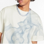 Louis Vuittonルイヴィトン フラワープリンテッドTシャツ／お洒落 1A89ZX