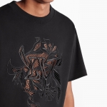 ルイヴィトン  LVヴェジェトゥルレースエンブロイダリーTシャツ 1A7QFO