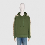 GUCCIグッチ フーデッド コットンジャージー スウェットシャツ 596230XJBUW3806