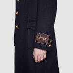 グッチ GUCCI Gucci label エコカシミヤコート BLUE 625863 Z5311 4440