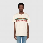 グッチGUCCI unisex オーバーサイズBoutique プリントTシャツ 615044 XJCKY 7136