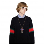 グッチケーブルニット【GUCCI】 セーター ブラック 548115 X1561 1082