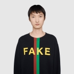 グッチ FAKE/NOT プリント スウェットシャツ 635847 XJCXY 1082