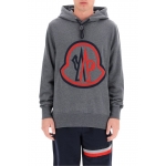 モンクレール  MONCLER トリコロールビッグロゴスウェットパーカー 8G7461080985940