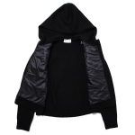 モンクレール MONCLER ダウン入りジップパーカ ブラック レディース 9b50210 a9428 999