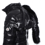 モンクレール MONCLER ダウンジャケット ブラック レディース アウター badyfur BADYFUR  4631425 c0061 999 