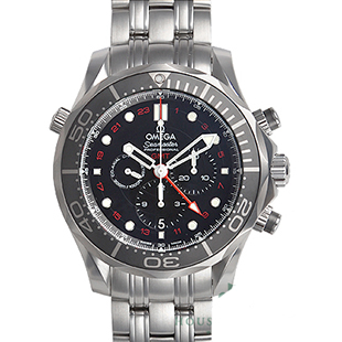 オメガ シーマスター ダイバー３００Ｍ コーアクシャルＧＭＴ クロノグラフ４４ＭＭ 212.30.44.52.01.001