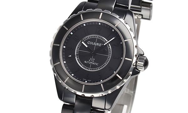 シャネル  Ｊ１２ ３８ インテンスブラック ワンショットモデル H3829