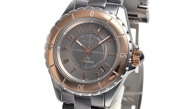 シャネル  Ｊ１２ クロマティック ３８ ベージュゴールド H4185