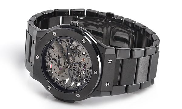 時計ウブロ クラシックフュージョン クラシコ ウルトラシン スケルトン オールブラック 515.CM.0140.CM