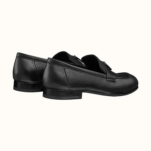 HERMESシューズ H ディテール Paris ローファー ゴートスキン H191306ZA02400