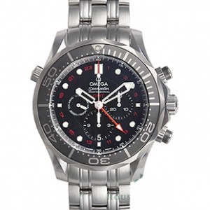 オメガ シーマスター ダイバー３００Ｍ コーアクシャルＧＭＴ クロノグラフ４４ＭＭ 212.30.44.52.01.001