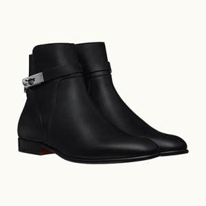 エルメス ショートブーツ 《ネオ》 シューズ 黒 H201430ZH01410