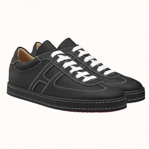 HERMES エルメス スニーカー ブーメラン 黒 白 ホワイト グレー H202950ZH02395