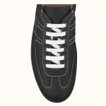 HERMES エルメス スニーカー ブーメラン 黒 白 ホワイト グレー H202950ZH02395