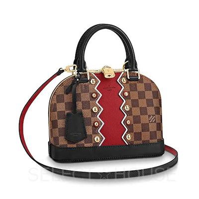 ルイ・ヴィトン LOUIS VUITTON★ ハンドバッグ/ダミエ/アルマBB/カラコムパターン/スタッズ N40046