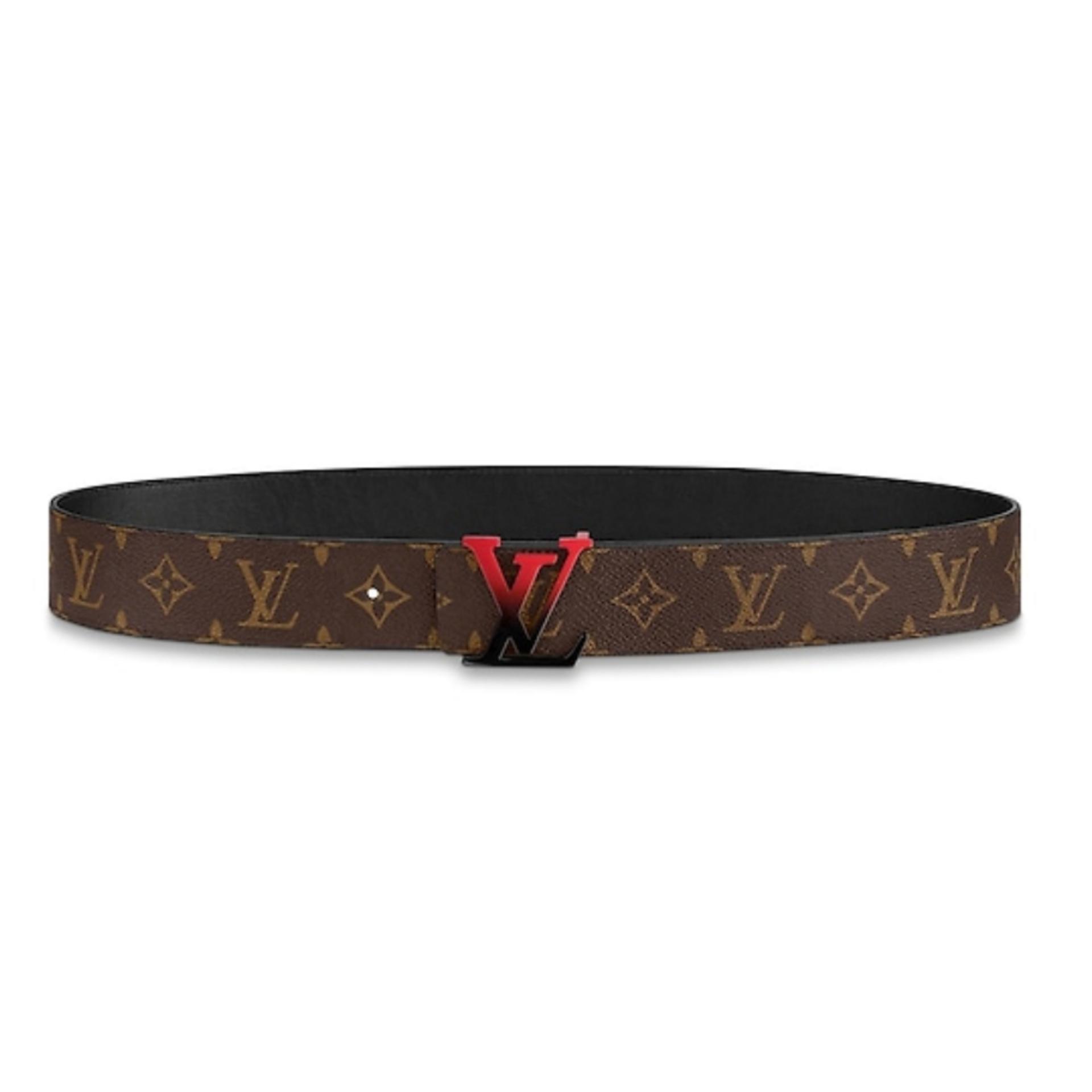 ルイ・ヴィトン LouisVuitton モノグラム リバーシブル ベルト マロン M0228V