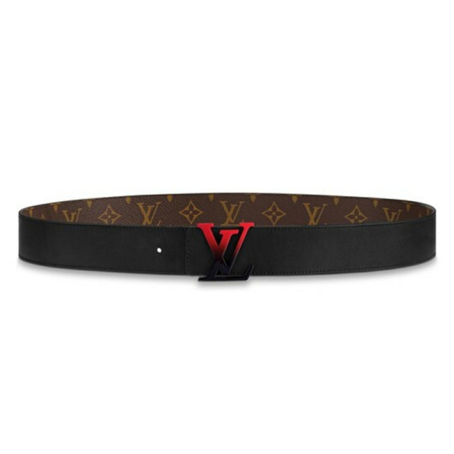 ルイ・ヴィトン LouisVuitton モノグラム リバーシブル ベルト マロン M0228V