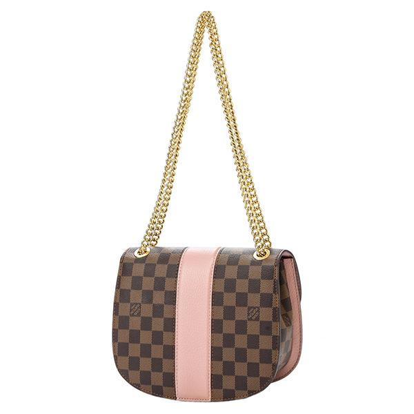 LOUIS VUITTON ルイ ヴィトン ダミエ ワイト チェーンショルダーバッグ アクセサリーポーチ クラッチバッグ セミショルダー N64418