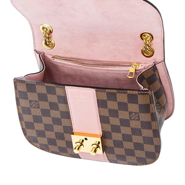 LOUIS VUITTON ルイ ヴィトン ダミエ ワイト チェーンショルダーバッグ アクセサリーポーチ クラッチバッグ セミショルダー N64418