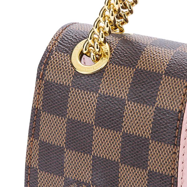 LOUIS VUITTON ルイ ヴィトン ダミエ ワイト チェーンショルダーバッグ アクセサリーポーチ クラッチバッグ セミショルダー N64418