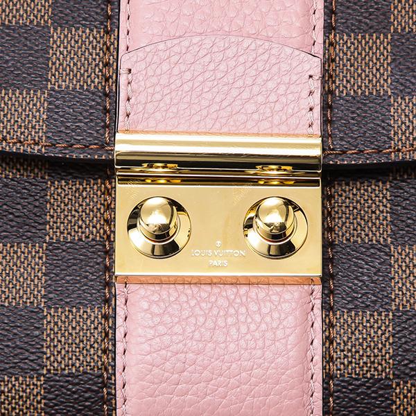 LOUIS VUITTON ルイ ヴィトン ダミエ ワイト チェーンショルダーバッグ アクセサリーポーチ クラッチバッグ セミショルダー N64418