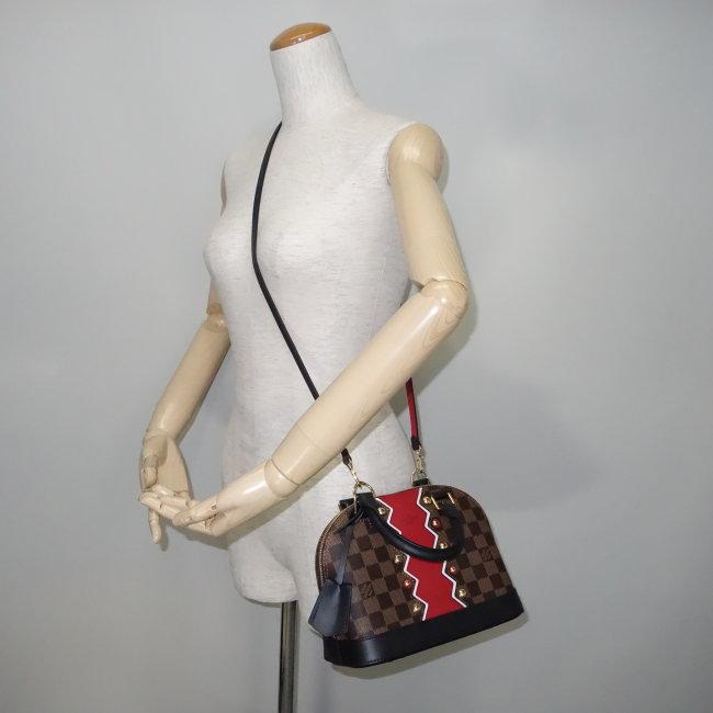 ルイ・ヴィトン LOUIS VUITTON★ ハンドバッグ/ダミエ/アルマBB/カラコムパターン/スタッズ N40046