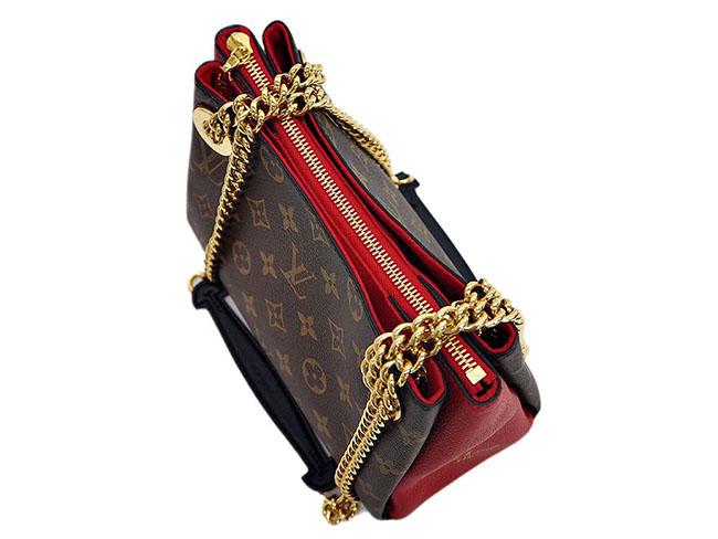 ルイヴィトン LOUIS VUITTON スレンヌBB スリーズ(レッド) レディース モノグラム・キャンバス レザーM43776