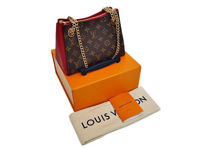 ルイヴィトン LOUIS VUITTON スレンヌBB スリーズ(レッド) レディース モノグラム・キャンバス レザーM43776