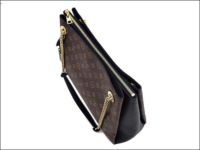 ルイヴィトン LOUIS VUITTON セレネMM チェーントートバッグ ノワール モノグラム レディース M43772