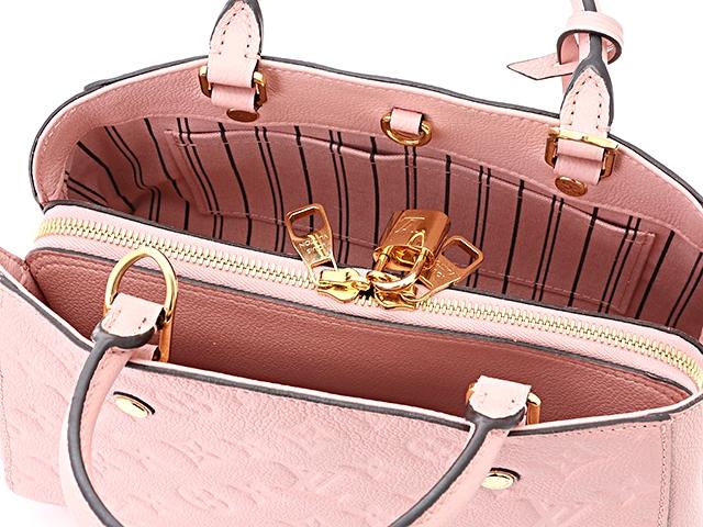 LOUIS VUITTON ルイヴィトン モンテーニュBB ハンドバッグ アンプラント ローズプードル M44123