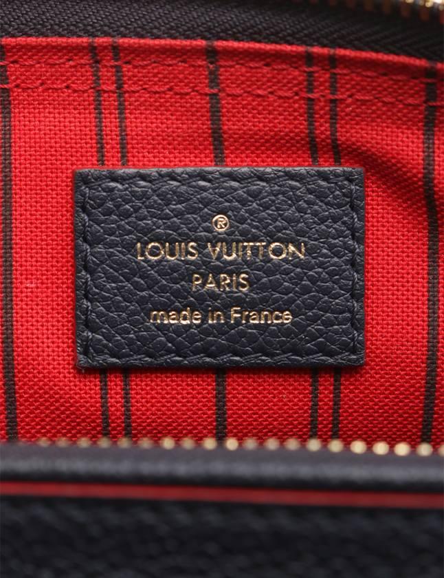 ルイ・ヴィトン LOUIS VUITTON スピーディ バンドリエール 25 モノグラムアンプラント ハンドバッグ レザー ネイビー 2WAY M43501