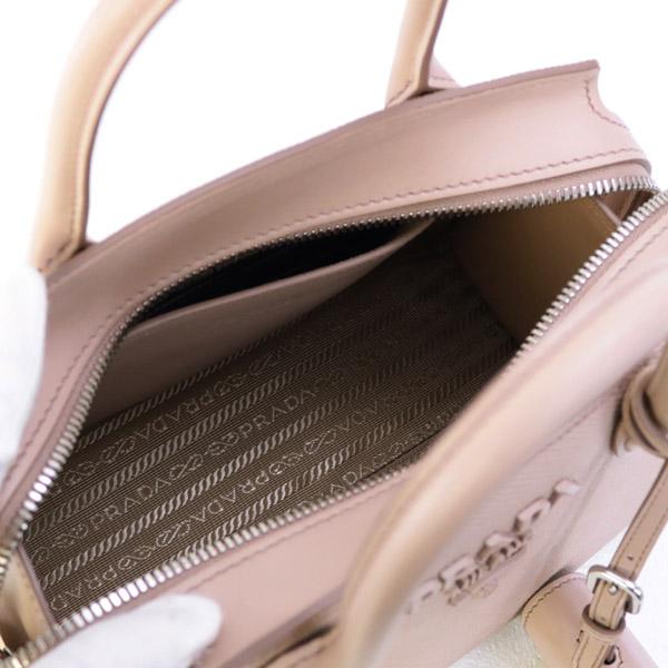 プラダ PRADA バッグ モノクローム ショルダー付き 2WAY ハンドバッグ ピンクベージュ 1BA269 2ERX F0ORK