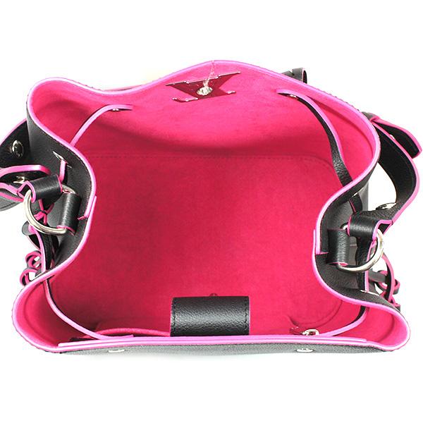 LOUIS VUITTON ルイ・ヴィトン ロックミー バケット ショルダーバッグ ノワール カーフレザー M54677