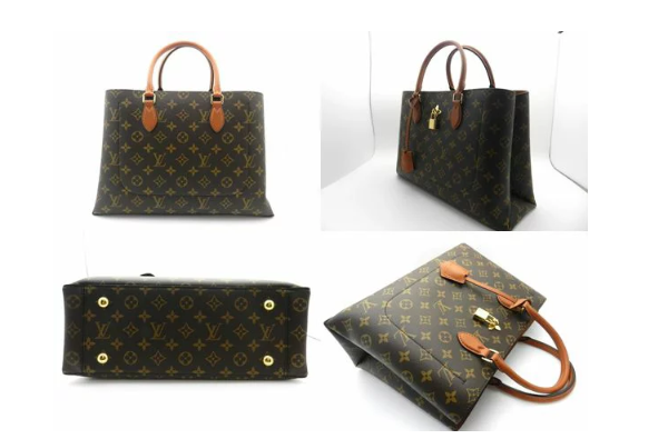 LOUIS VUITTON ルイ・ヴィトン フラワー トート  モノグラム レザー 2WAY ショルダーバッグ ハンドバッグ レディース M43770