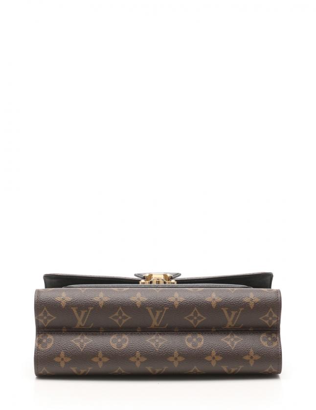 ルイ・ヴィトン LOUIS VUITTON ヴィクトワール モノグラム チェーンショルダーバッグ PVC レザー 茶 黒 M41730