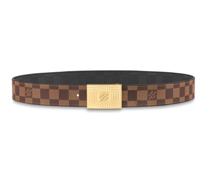 ルイヴィトン Louis Vuitton サンチュール・ダミエ 35 リバーシブル エヌべ M0268V