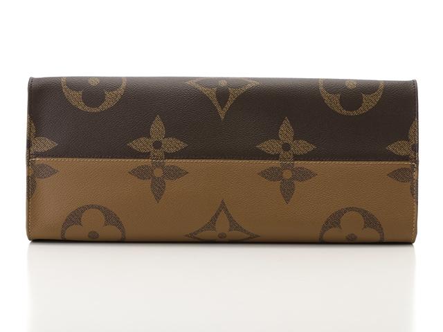 ルイ・ヴィトン LOUIS VUITTON オンザゴーGM ジャイアントモノグラム トートバッグ PVC レザー 茶 2WAY M44576