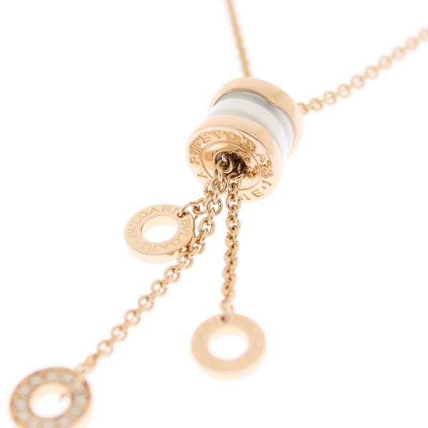 ブルガリ ネックレス B-zero1 ビーゼロワン エレメント ダイヤモンド K18PGピンクゴールド 347577 CL856019 BVLGARI B.zero1 ジュエリー