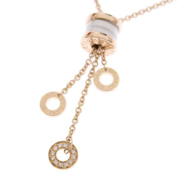 ブルガリ ネックレス B-zero1 ビーゼロワン エレメント ダイヤモンド K18PGピンクゴールド 347577 CL856019 BVLGARI B.zero1 ジュエリー