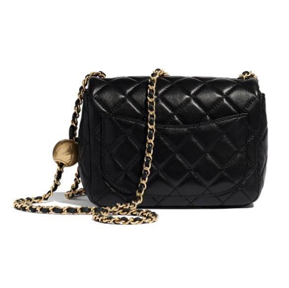 シャネル CHANEL フラップバッグ ブラック グレー AS1786 B02916 94305