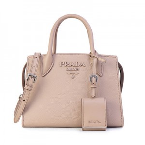 プラダ PRADA バッグ モノクローム ショルダー付き 2WAY ハンドバッグ ピンクベージュ 1BA269 2ERX F0ORK