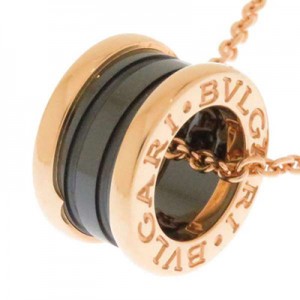 ブルガリ ネックレス B-zero1 ビーゼロワン K18PG ピンクゴールド ブラックセラミック 346083 CL855762 BVLGARI B.zero1