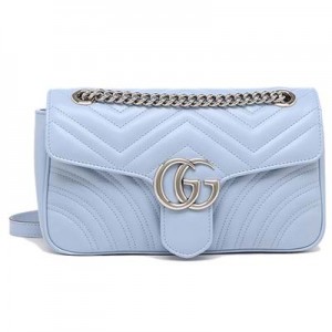 GUCCI  ショルダーバッグ レディース GG MARMONT GGマーモント グッチ 443497 DTDIY 4928 ブルー