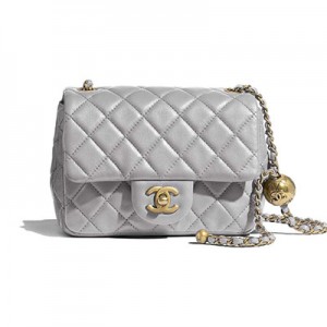 シャネル CHANEL フラップバッグ ブラック グレー AS1786 B02916 N6514