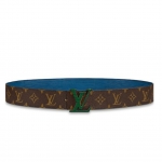 ルイ・ヴィトン LouisVuitton リバーシブル ベルト/エピ ブルー MP109V 