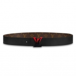ルイ・ヴィトン LouisVuitton モノグラム リバーシブル ベルト マロン M0228V