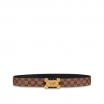 ルイヴィトン サンチュール ネオ トランク 40MM リバーシブル グレー M0185Q